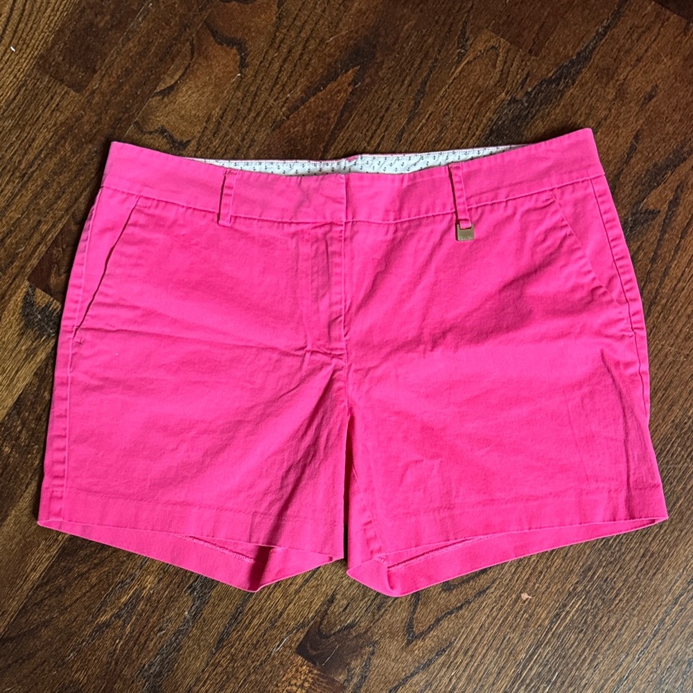 NWOT Nautica bright pink Chino shorts. 5” inseam. Size 12.